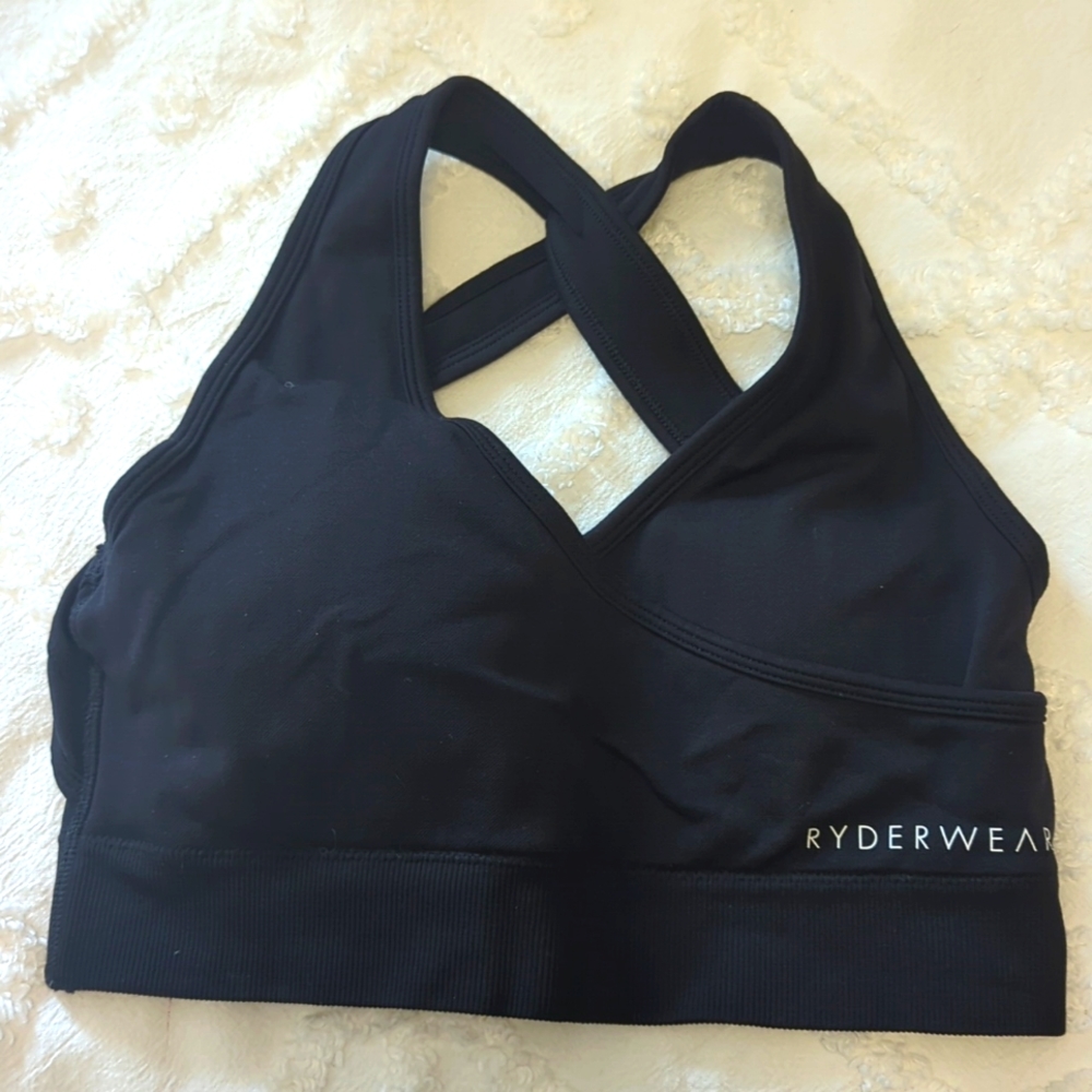 Ryderwear size small black sports bra